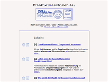 Tablet Screenshot of frankiermaschinen.biz